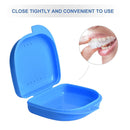 Retainer Box - Orthodontic Denture Mouth Guard Box Oral Care Case (Blue) Newly