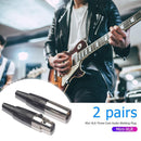 2 Pairs 3 Pin Male + Female Mini XLR Plugs Audio Connectors for Microphone