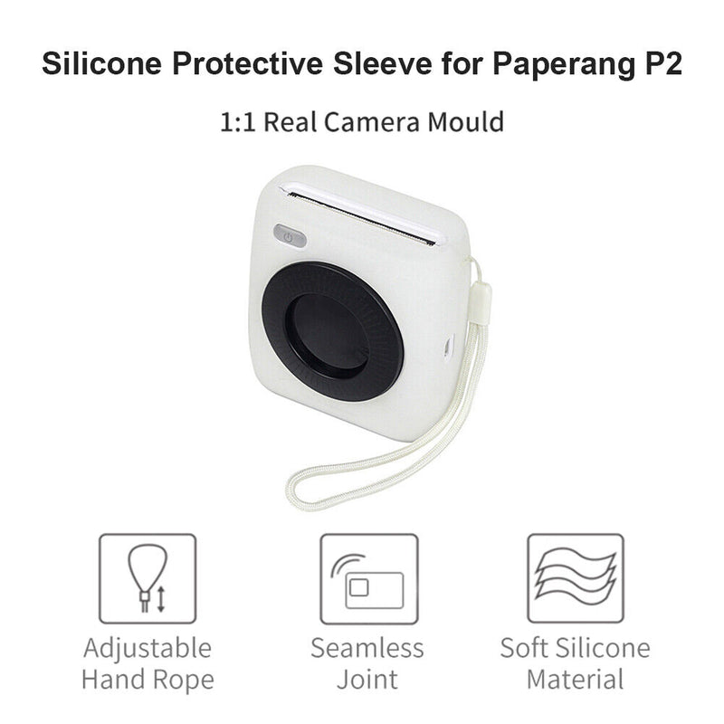 Silicone Protective Case Cover for Paperang P2 Mini Pocket Printer (White)