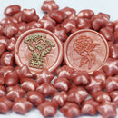 100pcs Star Sealing Wax Fire Paint Beads Grain Envelope Invitation (Orange)