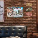 BLACKSMITH Retro Metal Plate Tin Sign Plate for Bar Pub Club Cafe Poster Decor
