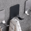 Stainless Steel Household Bathroom Storage Self Adhesive Door Hook Wall Han