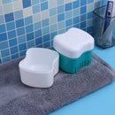 Denture Box Bathroom Travel Denture Cup False Tooth Cleaning Container (D) Newly