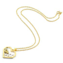 Women Pendant Necklace Bee Chain Hollow Honeycomb Classic CA Honeybee Heart E5Y4