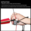 Thumb Finger Tip Protector Practice Archery Pull Arrow Guard Rings (Black) Newly