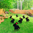 Acrylic Hollow Easter Bunny Ornaments Backyard Lawn Stake Yard Decor (F) Newly