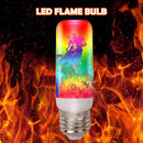 LED Flame Bulb Light Simulation Flicker Flame Atmosphere Lamp (Multicolor)