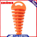 Motorcycle Exhaust Pipe Air-Bleeder Plug Muffler Wash Plug Small (Orange)