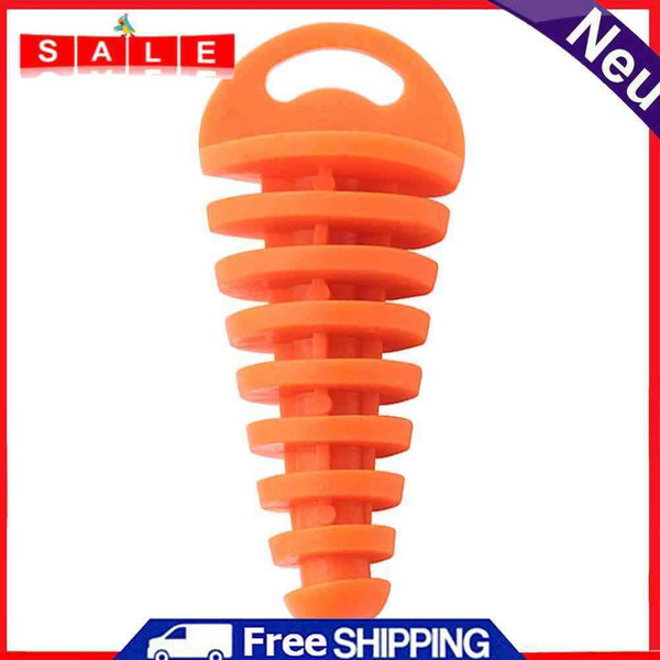 Motorcycle Exhaust Pipe Air-Bleeder Plug Muffler Wash Plug Small (Orange)