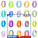 20pcs Sensory Toys Stress Relief Bubble Bracelet Silicone Decompression for
