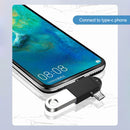 2 in 1 Micro USB Male to USB3.0 Female Cable Converter OTG Adapter (Black)