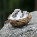 2* Artificial Bird Feathered Realistic Sparrow Home Ornament Decor Garden N9W4