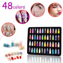Nail Glitter Powder Nail Art Gel Polishing Manicure Decor Kit Colorful Sequin