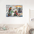 Full Embroidery Set Cross Stitch Needlework Kit 11CT Bear Snowman Animal Nature