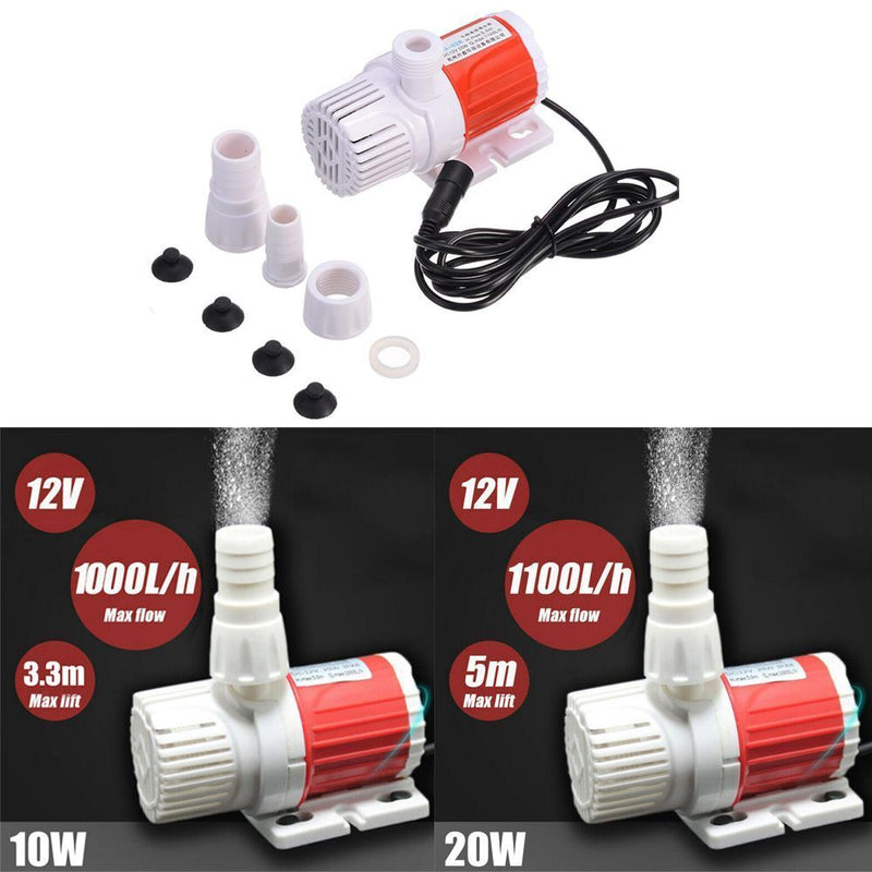White Red Color Solar Power Submersible Fish Pond Fountain Pool Water Pump