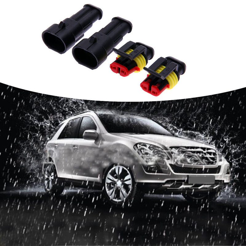 10 sets Kit Seal Waterproof Connector for Automobile IP65 Connector Plug
