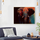 Colorful Elephant Oil Paint by Numbers Hand Painted Frameless Picture Home Decor