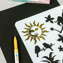 Fast Draw Stencil Art A4 Templates Silhouette Painting Hot L5Z9 Template V4P4