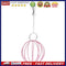 Stainless Steel Plating Pet Hay Manger Food Ball Rabbit Grass Rack (Pink)