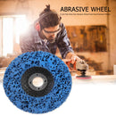 4 inch Poly Strip Disc Abrasive Wheel Paint Rust Remover Grinder (Blue) Newly