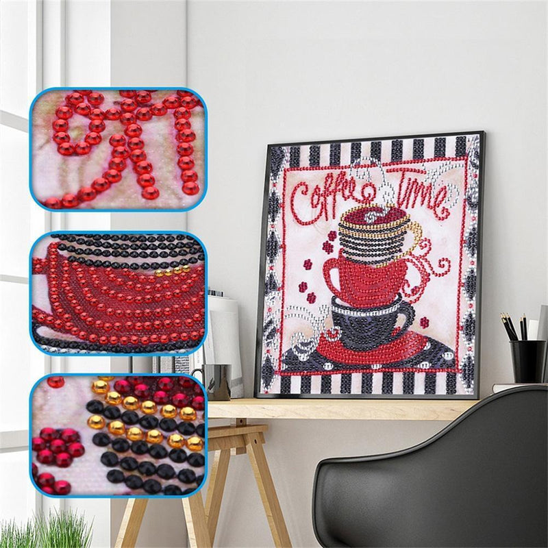 5D DIY Special-shaped Diamond Painting Cross Stitch Embroidery (H026 Cup)