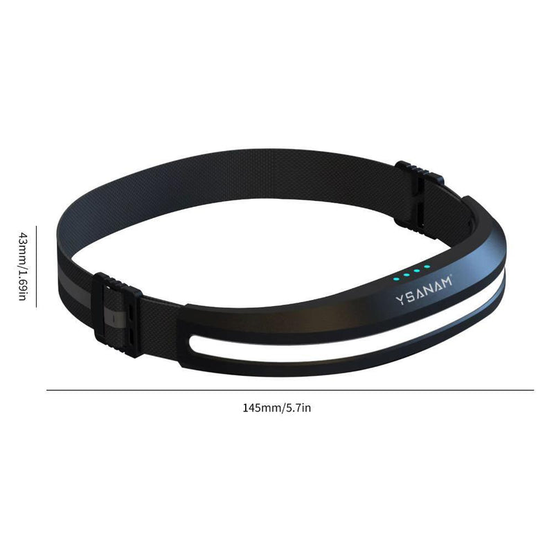 Sensor COB Headlights Multi-Function Adjustable Emergency Lights (Black)