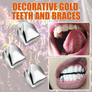 #A 3pcs Single Tooth Grillz Food Grade Teeth Caps Tooth Clips for Halloween Cosp