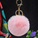 Key Ring Rabbit Hair Ball Pendant Fluffy Bag Charms Bunny Keychain for Wome