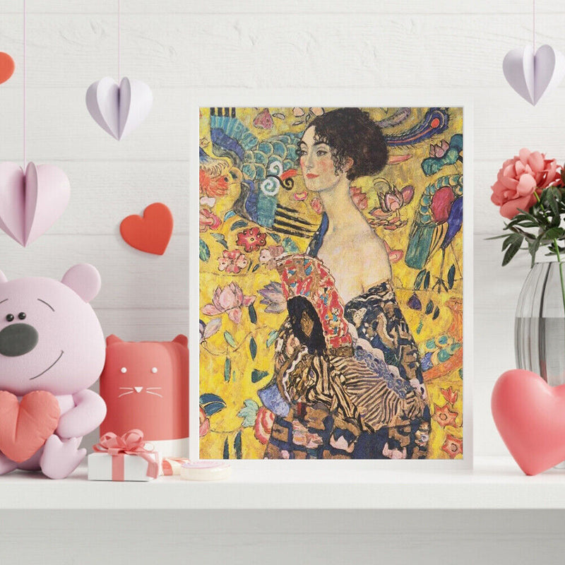 Female Art Frameless Picture Oil Paint By Numbers Hand Painted Picture for Home