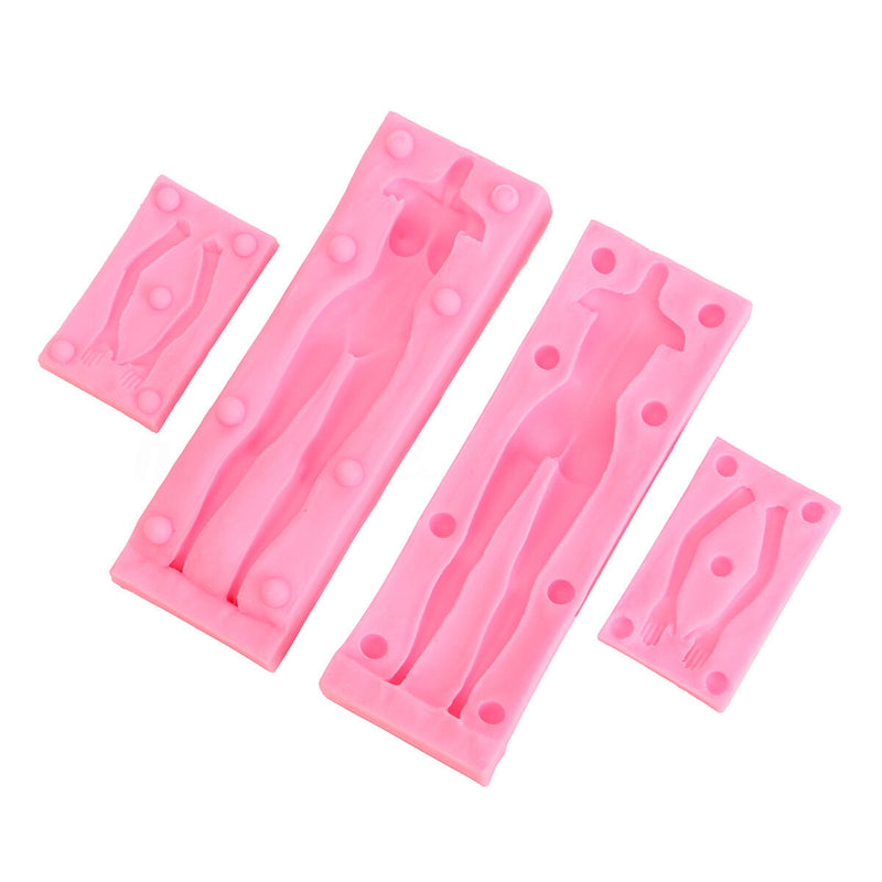 Silicone Mould Man + Woman Body Clay Mold Cake Chocolate Pastry Home Baking Tool