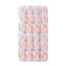 Design Nail Manicure Tips Kids False Nails Press On Full Cover Self Adhesive