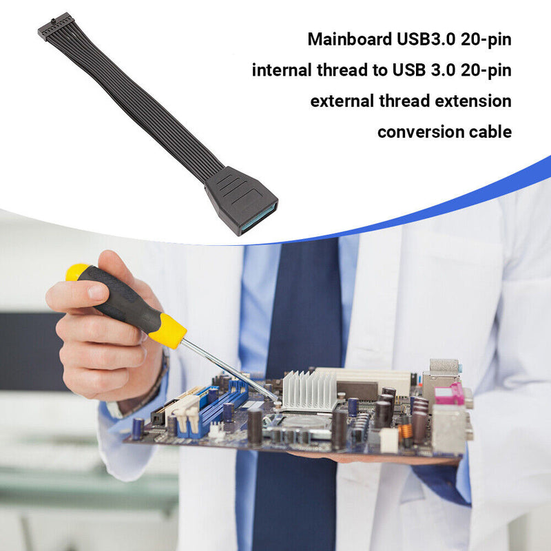 19Pin 20Pin Female to USB 3.0 Mainboard Extension Conversion Connecting Cable