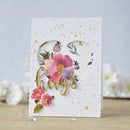 DIY Drawing Paper Cards Making Template Layering Stencil Embossing Scrapbooking