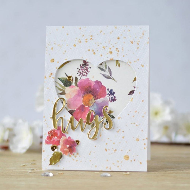 DIY Drawing Paper Cards Making Template Layering Stencil Embossing Scrapbooking