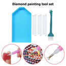 Diamond Painting Plastic Bead Trays with Slot Nail Art Dotting Tool (Blue) Newly
