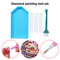Diamond Painting Plastic Bead Trays with Slot Nail Art Dotting Tool (Blue) Newly
