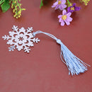 Snowflake Shape Tassel Bookmark Wedding Favor Bridal Shower Bridesmaid Gift