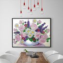 5D DIY Special Shaped Diamond Painting Flower Cross Stitch Mosaic Craft Kit