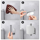 Toilet Paper Holder Adhesive Bathroom Tissue Holder Paper Roll Wall Stand Newly