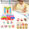 Montessori Pillar Collage Toys Children's Wooden Educational Enlightenment Toys`