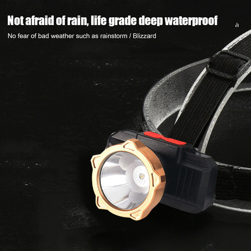 USB Rechargeable Portable LED Head-Wear Flashlight for Night Fishing Campin