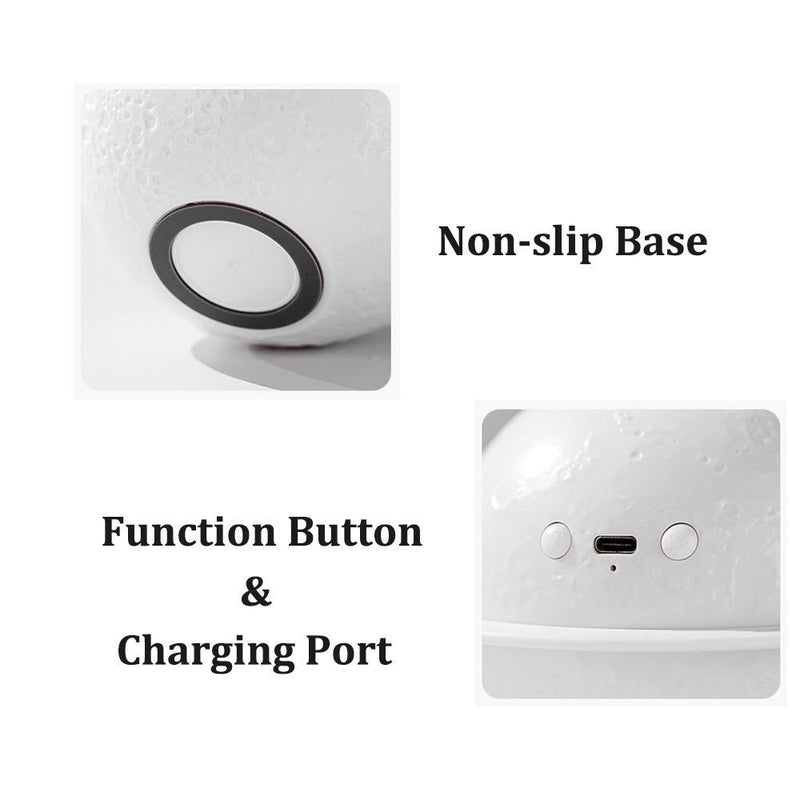 Desktop Decor Air Humidifier LED Night Light Moonlight 2 In 1 Air Purify