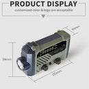 Outdoor Receiver Music Player Hand Crank Radio Solar FM Radio LED Flashlight