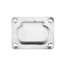 Cabinet Anti-rattle Spring Deck Pull Handle Satinless Steel Flush Lift Ring