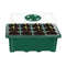 10pcs 12 Holes Planting Seed Starter Tray Kit Plant Germination Box w/ Dome Base