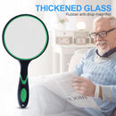 10X Magnifying Glass Handheld Magnifier Thickened Glass Lens Portable Eye Loupe
