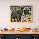 5D DIY Diamond Painting Dog Full Round Drill Mosaic Art Picture of Rhinestone