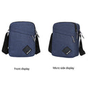 Men Retro Oxford Spinning Shoulder Bag Sports Outdoor Small Handbag (Blue)