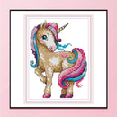 Magic Horse 14CT Counted Partial Cross Stitch DIY Craft Set Handmade Painting