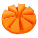 Silicone 8 Triangle Portion Cavity Cake Mold Slices Pastry Pizza Pan P0C4